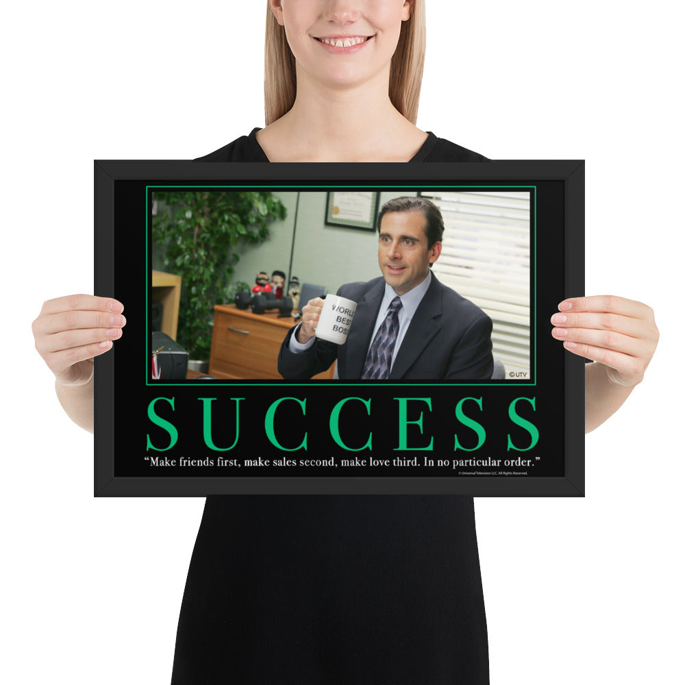 Success Motivational Framed Poster