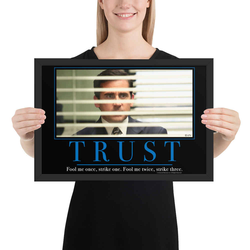 Trust Motivational Framed Poster