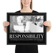 Responsibility Motivational Framed Poster