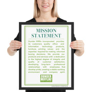 Dunder Mifflin Mission Statement - Framed Poster
