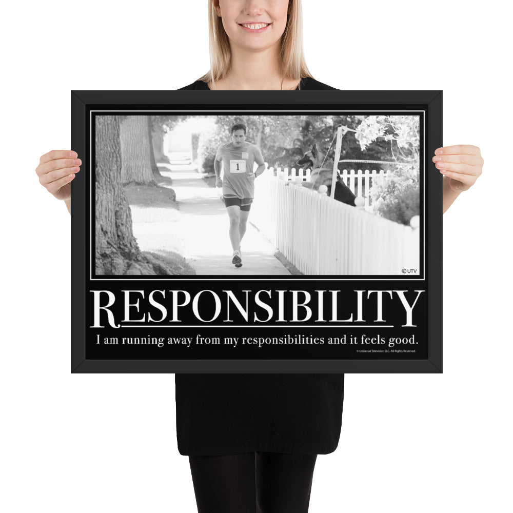 Responsibility Motivational Framed Poster