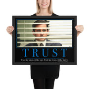 Trust Motivational Framed Poster