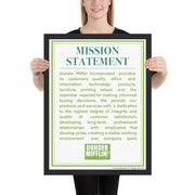 Dunder Mifflin Mission Statement - Framed Poster
