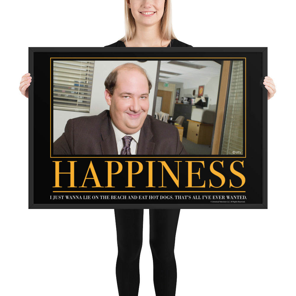 Happiness Motivational Framed Poster