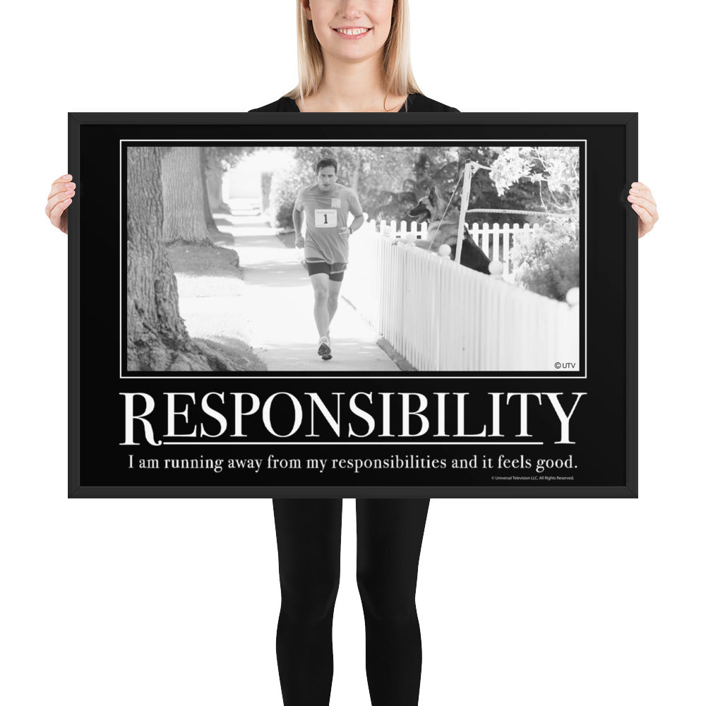 Responsibility Motivational Framed Poster