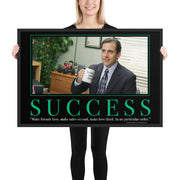 Success Motivational Framed Poster