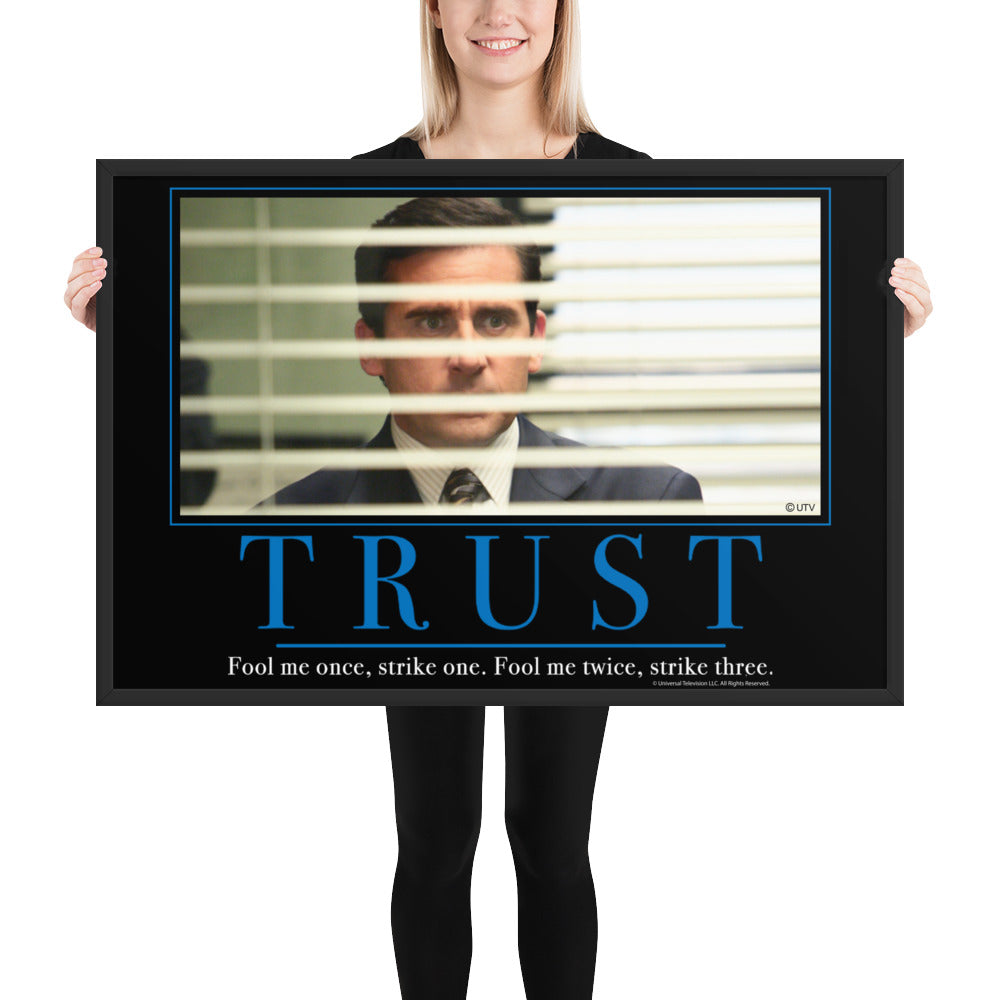 Trust Motivational Framed Poster