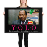 Yolo Motivational Framed Poster