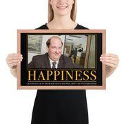 Happiness Motivational Framed Poster