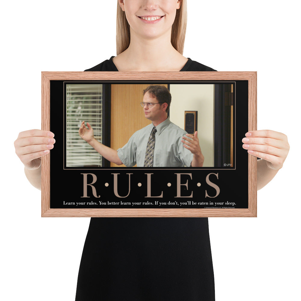 Rules Motivational Framed Poster