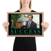 Success Motivational Framed Poster