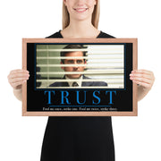 Trust Motivational Framed Poster