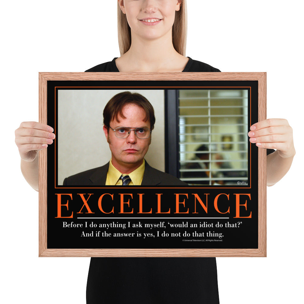 Excellence Motivational Framed Poster