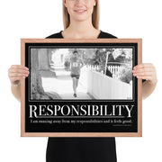Responsibility Motivational Framed Poster