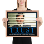 Trust Motivational Framed Poster