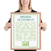 Dunder Mifflin Mission Statement - Framed Poster