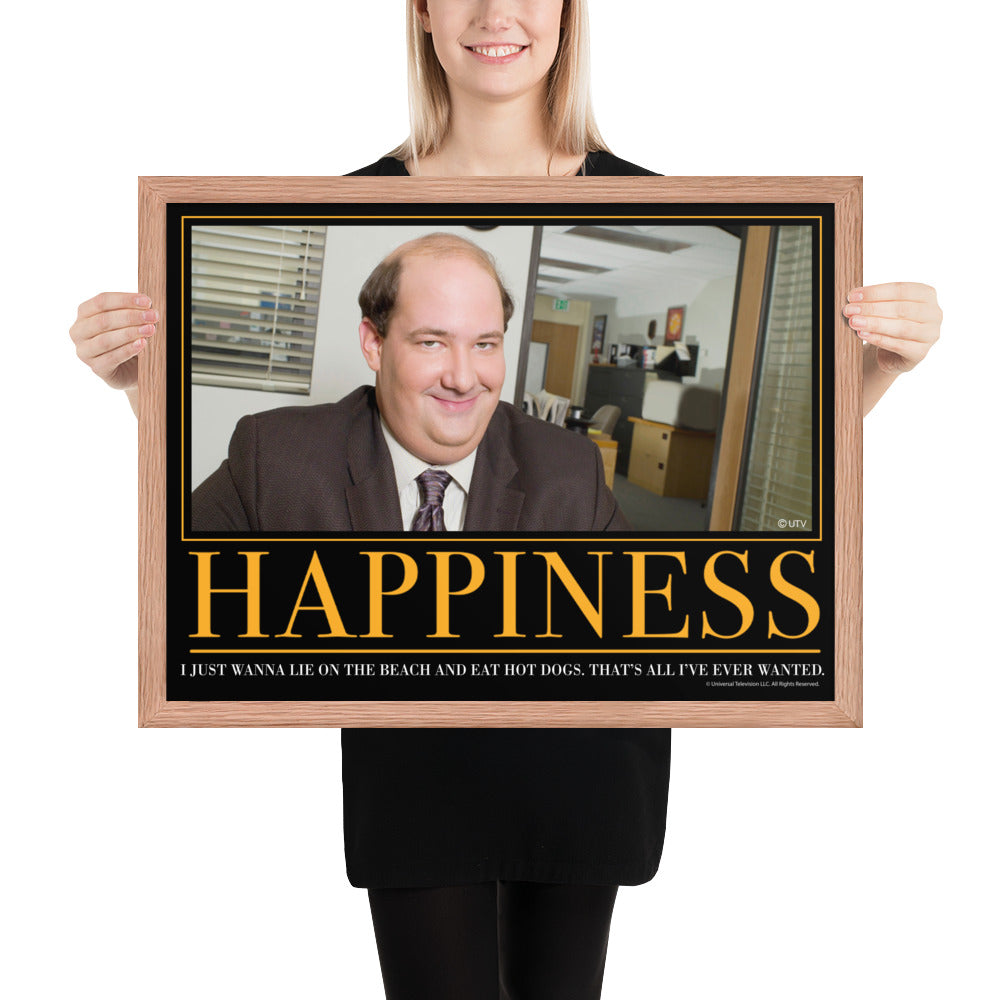 Happiness Motivational Framed Poster