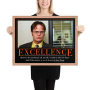 Excellence Motivational Framed Poster