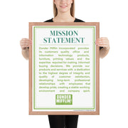 Dunder Mifflin Mission Statement - Framed Poster
