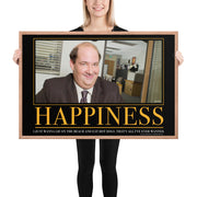 Happiness Motivational Framed Poster