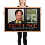 Excellence Motivational Framed Poster