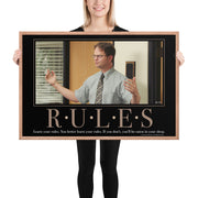 Rules Motivational Framed Poster