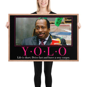Yolo Motivational Framed Poster
