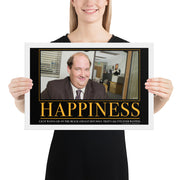 Happiness Motivational Framed Poster