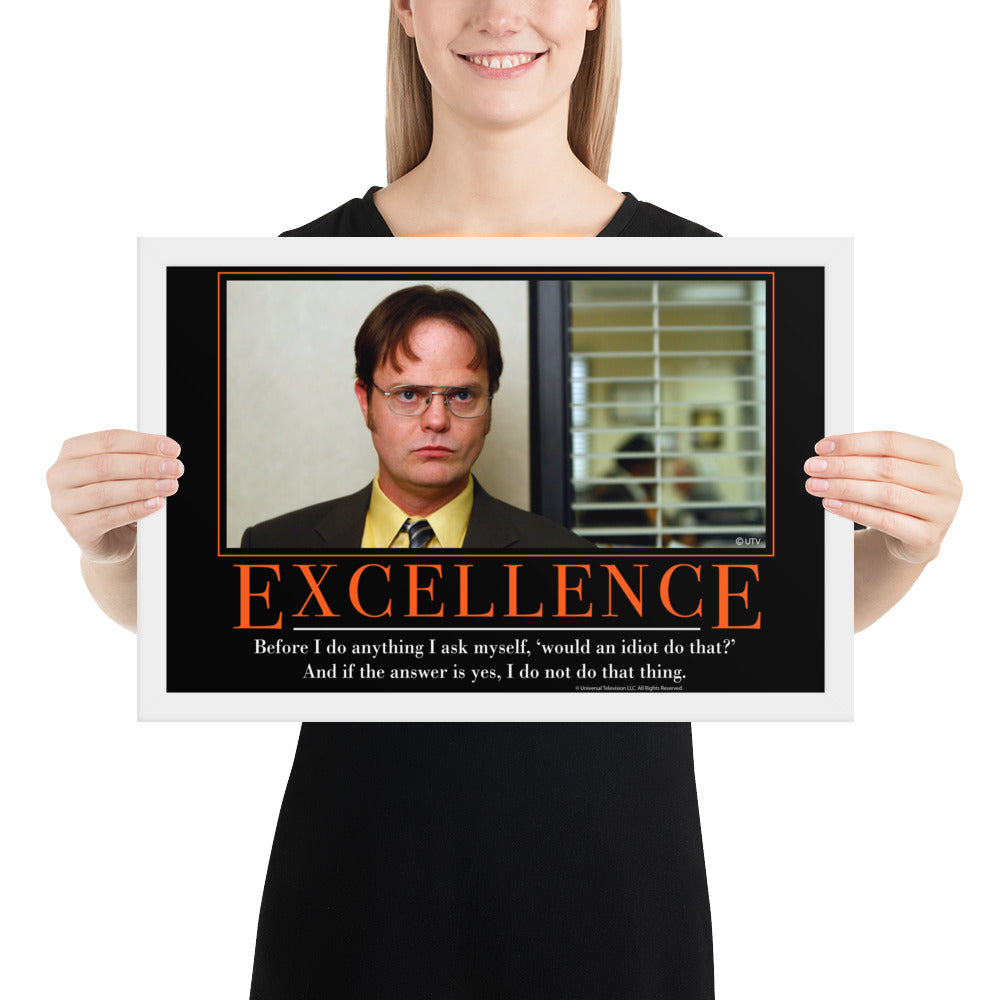 Excellence Motivational Framed Poster
