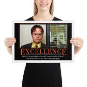 Excellence Motivational Framed Poster