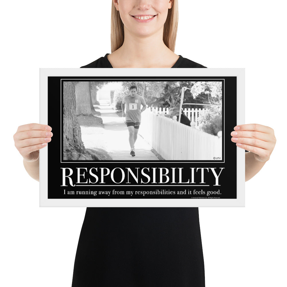 Responsibility Motivational Framed Poster