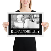 Responsibility Motivational Framed Poster