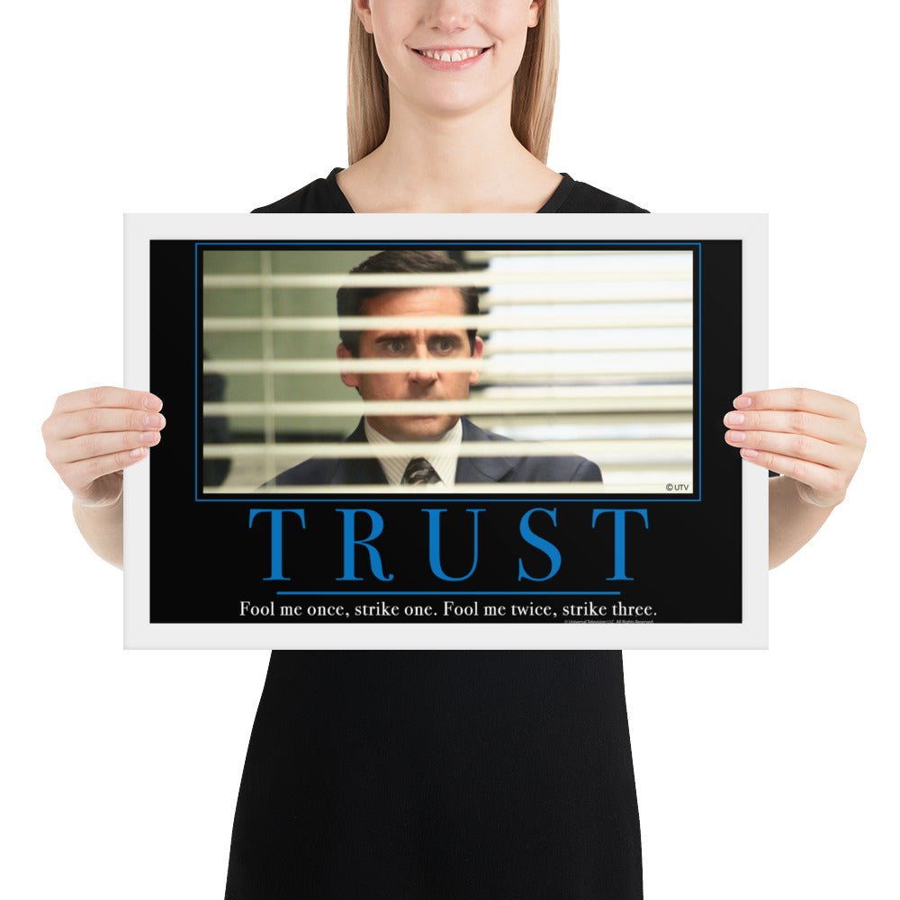 Trust Motivational Framed Poster