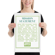 Dunder Mifflin Mission Statement - Framed Poster