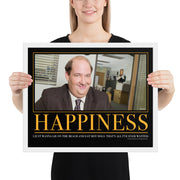 Happiness Motivational Framed Poster