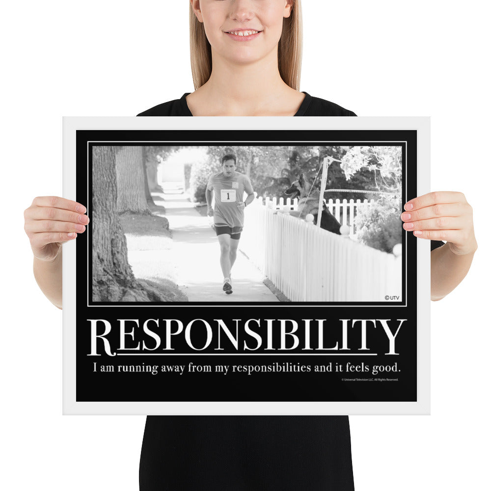 Responsibility Motivational Framed Poster