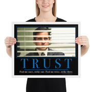 Trust Motivational Framed Poster
