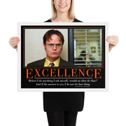 Excellence Motivational Framed Poster