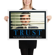 Trust Motivational Framed Poster
