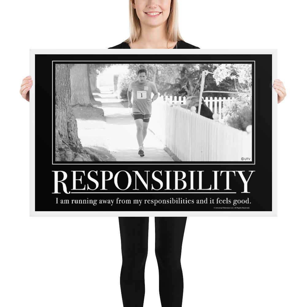 Responsibility Motivational Framed Poster