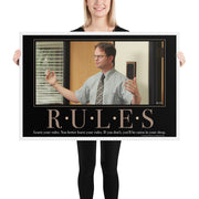 Rules Motivational Framed Poster