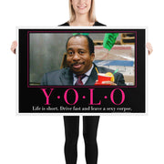 Yolo Motivational Framed Poster
