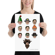 Faces Of Dwight Poster