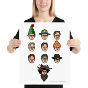 Faces Of Dwight Poster