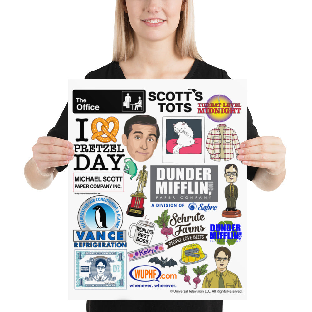 Office Icons Poster