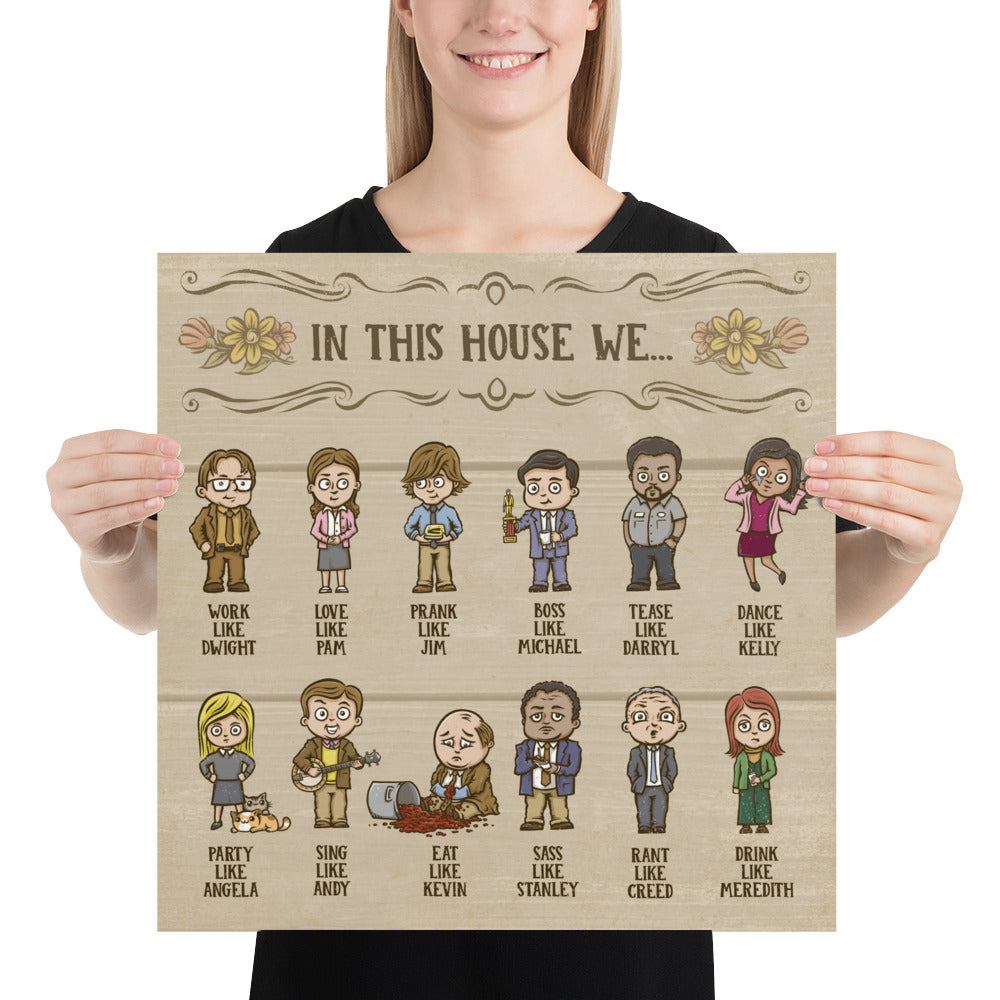 House Rules To Live By Poster