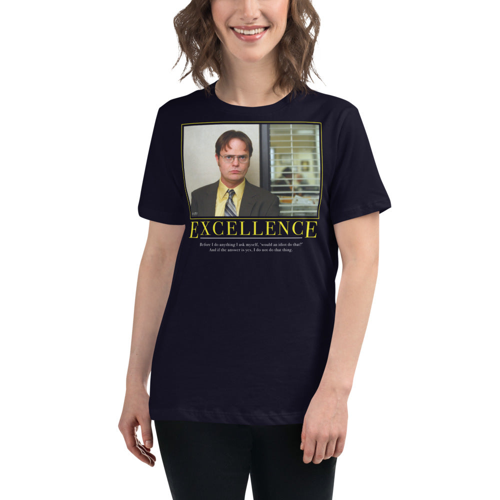Excellence Motivational Women's Relaxed T-Shirt-Moneyline