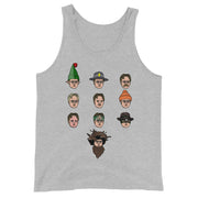 Faces of Dwight Men's Tank Top-Moneyline