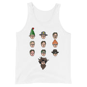 Faces of Dwight Men's Tank Top-Moneyline