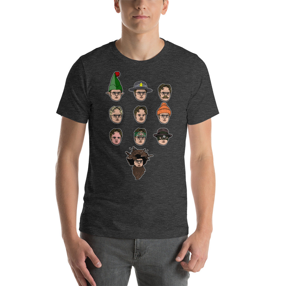 Faces of Dwight T-Shirt-Moneyline